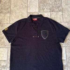 Puma Ferrari Polo Shirt Black Size XXL